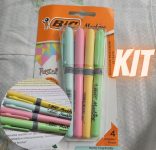 Pincel Marcador de Texto Cores Pastel