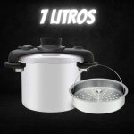 Panela De Pressão 7l Tefal Opti’space Inox Com Fundo Triplo