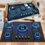 Cooktop a Gás, 5 Bocas, Mondial, Preto/Inox, Bivolt – CTG-02