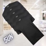 Kit 5 Camisetas Masculinas Básica Lisa Algodão 30.1 Premium