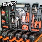Sparta Maleta de ferramentas kit com 129 peças
