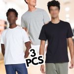 Kit Com 3 Camisetas Masculinas Básicas