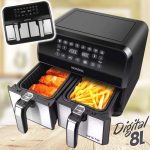 Fritadeira Air Fryer Dual Duplo Cesto 8L, Mondial, 2200W, 110V