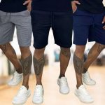 Kit 3 Bermudas De Moletom Academia