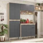 Cozinha Compacta Demóbile Dalu 6 Portas + Balcão