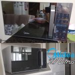 Forno Micro-ondas 27L Prata Espelhado Midea LED