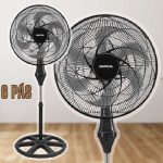 Ventisol Ventilador de Coluna Oscilante, Turbo 6 Pás Premium, Preto, 40cm,