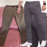 Calça Masculina Sarja Skinny Esporte Fino Com Bolsos Estilo