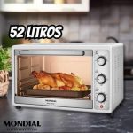 Forno Elétrico de Bancada Multifuncional Mondial – 52L Branco Grand Family II FR-52
