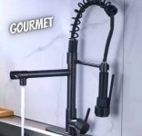 Torneira para Cozinha Gourmet Dupla de Mesa – com Filtro Monocomando