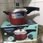 Panela De Pressão Tramontina Vancouver Vermelha 4,5L