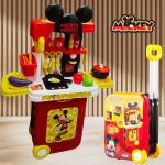 Maleta de Viagem Mickey Cozinha Playset 3 Em 1 Multikids