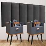 Conjunto Cabeceira Cama Casal 1,40 Com kit 2 Criado Quarto Milena