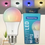 Tramontina Lâmpada Smart​ LED Inteligente E27​ 10W Wi-Fi + Bluetooth​