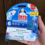 Pato Desodorizador Sanitário Gel Adesivo Aparelho + Refil Marine 6 Discos Promocional