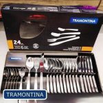 Jogo de Talheres Faqueiro Inox 24 Peças Búzios Tramontina
