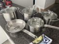Conjunto de Panelas, 5 unidades, Aço Inoxidável, Electrolux