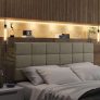 Cabeceira Cama de Casal Ofertamo Queen 1,60m – Bege Claro