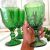 Jogo de Copos de Vidro Verde 330ml 6 Peças – Haus Empire Lace