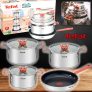 Panelas 4 Peças Tefal Opti’space Inox Fundo Triplo