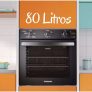 Forno Elétrico de Embutir Continental 80L – Preto OC8EM