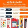 Desconto progressivo em material escolar