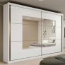 Guarda-roupa Casal com Espelho 2 Portas de Correr – 6 Gavetas