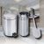 Kit Lixeira aço inox 3 litros + 1 escova Sanitária Travel Max