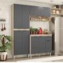 Cozinha Compacta Demóbile Dalu 6 Portas + Balcão