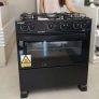 Fogão 5 Bocas Mesa de Vidro Esmaltec Preto – Acendimento Automático Caribe Glass
