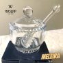 Wolff Pearl Meleira com Colher de Cristal, Transparente, 10 x 8 x 7 cm