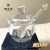 Wolff Pearl Meleira com Colher de Cristal, Transparente, 10 x 8 x 7 cm