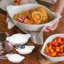 Conjunto De Assadeiras Oval Opaline 3 Peças Marinex