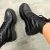Coturno Feminino Bota Tratorada Blogueira Cano Alto