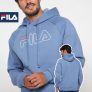 Moletom Fila Letter Outline c/ Capuz Masculino