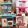 Kit Cozinha De Brinquedo Infantil Completa Solta Água E Som