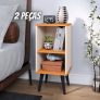 Kit 2 Mesas De Cabeceira Cama Box Max Charme