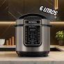 Panela de Pressão Elétrica Digital 6L, Mondial, Preto/Inox, 1000W, 110V