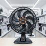 Ventilador de Mesa Arno X-TREME 7 Cinza 40cm VE71, 150W, 7 Pás, 3 Velocidades